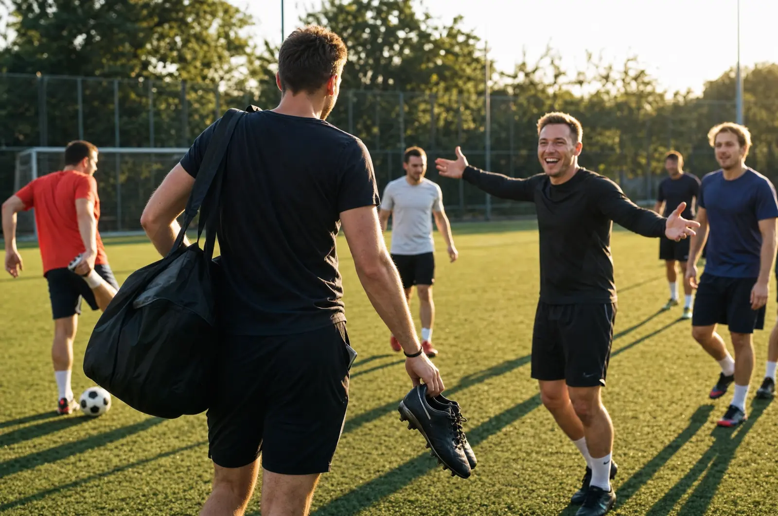 Ekran smartfona z aplikacją sportową pokazujący mapę wydarzeń i przycisk dołączania